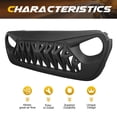 thumbnail image 3 of AMERICAN MODIFIED Shark Grille for 2018+ Wrangler JL & 2020+ Gladiator JT, 3 of 11