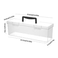 thumbnail image 2 of Oefntac Tool Box Household Hardware Tool Box Transparent Long Portable Screw Accessories Storage Box Plastic Box, 2 of 2