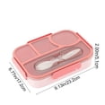 thumbnail image 3 of LSLJS Border Student Bento Box Children Sealed Fruit Box Salad Box Work Microwave Lunch Box Chopsticks Dip Container Cute Kids Bento Lunch Box, 3 of 7