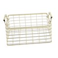 thumbnail image 1 of Metal Storage Basket Chic Nordic Handmade Iron Net Table Shelves Basket Bath Clothes Cosmetics Storage Basket-Gold, 1 of 8