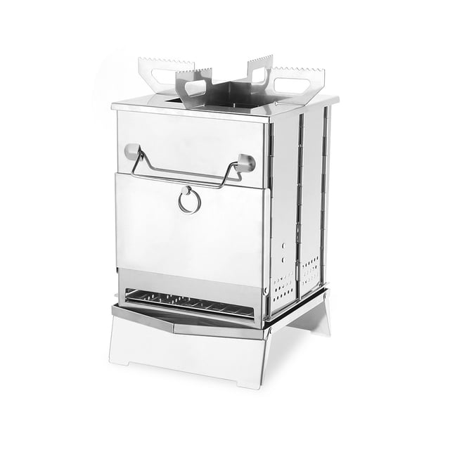 Xingzhi Réchaud de Camping Extérieur Barbecue Brûleur de Cuisson Équipement en Acier Inoxydable Randonnée Voyage Escalade