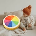 thumbnail image 2 of Coussin Rond en Forme de Tranche de Fruit, Coussin de Sol Rembourré en Éponge pour la Maison et le Confort en Camping, 2 of 4