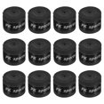 thumbnail image 1 of Unique Bargains 43.3' Round Groove Non-Slip PU Tennis Racket Overgrip Tape Wraps Black 12 Pack, 1 of 6