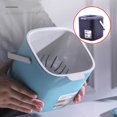 thumbnail image 1 of Kitchen Double Layer Trash Can Recycling Rubbish with Lid Wall-mounted Food Waste Baskets Recycling Rubbish Container Storage Bin Home, 1 of 6