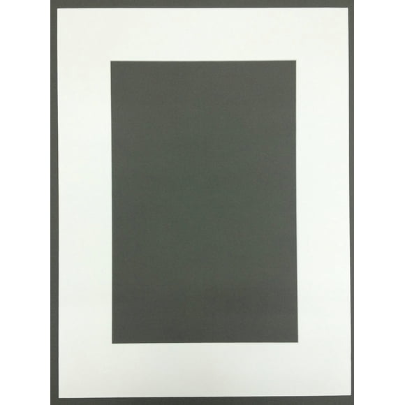 18x24 White Picture Mat with White Core Bevel Cut for 12x18 Pictures