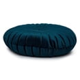 thumbnail image 2 of Truu Design Coussin décoratif rond en faux velours, 2 of 4