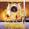 thumbnail image 4 of Costway Renne de Noël Lumineux avec Lumières DEL et Piquets à Nœuds Rouges, 4 of 10