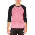 thumbnail image 1 of Halloween Pink Flamingo Costume Mens Raglan T Shirt, 1 of 2