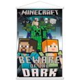 thumbnail image 1 of Minecraft - Beware Of The Dark Wall Poster with Magnetic Frame, 22.375" x 34", 1 of 4