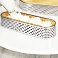 thumbnail image 3 of Perforated Baking Ring Oval Tart Stainless Steel Material Non Stick Durable Wear Resistant Smooth Edge Lightweight Easy Clean Reusable for DIY Cake Baking, 3 of 3