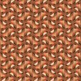 thumbnail image 1 of Ahgly Company Tapis d'Intérieur Lavable en Machine Carré Orange Transitionnel, 6 Pieds Carré, 1 of 7
