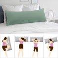 thumbnail image 2 of Unique Bargains Silky-Soft Pillowcase Microfiber Body Pillow Case Cover with Envelope Closure, 2 of 9