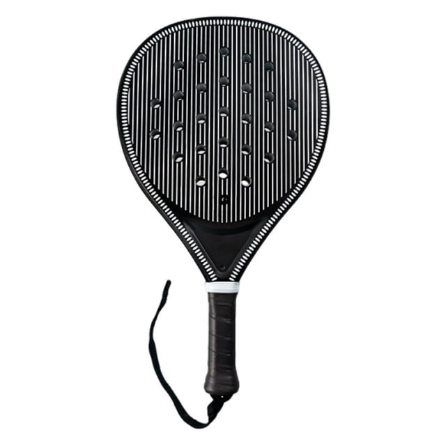 Almencla Padel Racket Good Ball Control Supplies Sturdy for Summer Men Women Children Black