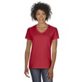 thumbnail image 1 of T-Shirt Col en V en Coton Épais pour Femmes, 1 of 1