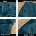 thumbnail image 4 of LIBRCLO Shorts Cargo pour Hommes avec Multiples Poches, Légers, Décontractés, de Plein Air, de Travail, pour la Randonnée et le Golf, 4 of 6