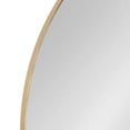 thumbnail image 3 of Kate and Laurel Rollo Round Framed Wall Mirror, Gold 28" Diameter, 3 of 7