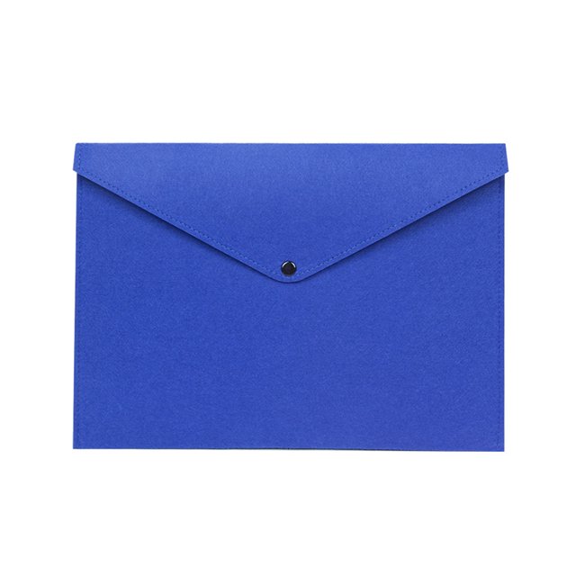 mmirethe Store Important Documents In Style File Document Bag Organized Felt Folder Organizer File Folders File Storage blue 1Set