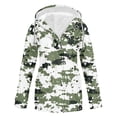 thumbnail image 1 of Penkiiy Manteau Tactique Coquille Souple Long Imperméable Léger à Imprimé pour Femme, Doublé en Molleton, Coupe-Vent, L Multicolore, 1 of 3