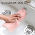 thumbnail image 3 of Dish Cloth - Double - Sided Coral Fleece Scouring Pad (25X25CM). High - Quality, Wet & Dry Dual Purpose, Hanging Rag Design, 3 of 6