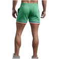 thumbnail image 3 of Mens Shorts Mens Casual Solid Color Casual Drawstring Pockets Elastic Sports Shorts, 3 of 7