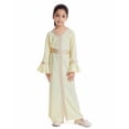 thumbnail image 3 of Hiiyo Big Girls Long Sleeve V-Neck Kaftan Maxi Dress Abaya Robe, 3 of 5