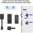 thumbnail image 4 of BLACK+DECKER Serrure Intelligente avec Clavier, Concentrateur de Passerelle et Poignée de Porte d'Entrée – Accès à Distance Wi-Fi, Verrouillage Automatique, Contrôle par Application, Fini Noir, 4 of 9