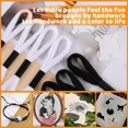 thumbnail image 5 of 10 Skeins Black Embroidery Floss, 8m Cotton Embroidery Floss - Cross Stitch Thread Set,White Black, 5 of 5