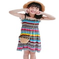 thumbnail image 3 of Toddler Baby Girl Summer Floral Strap Ruffle Casual Dress Outfits, 3 of 6