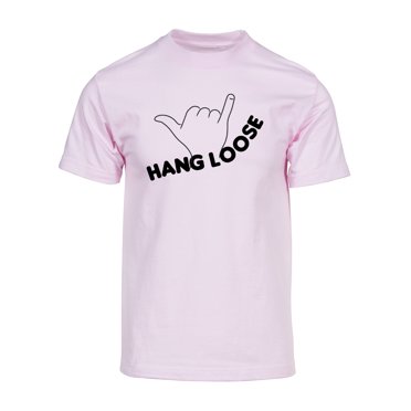 Gravity Threads Hang Loose Mens Short-Sleeve T-Shirt - Light Pink - 3X-Large