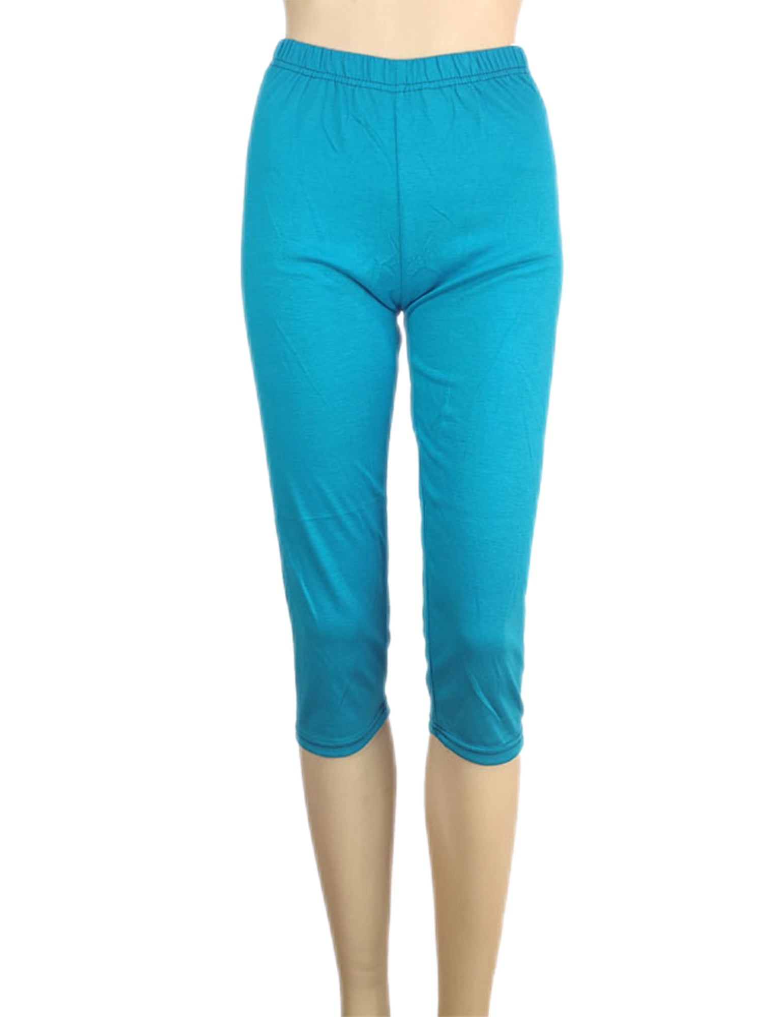 Innerwin Bottoms Solid Color Ladies Loungewear Summer Skinny Lounge Pants Lake Blue S
