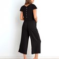 thumbnail image 4 of zanvin Ensembles 2 Pcs pour Femmes, Ensembles Assortis d'Été 2 Pcs pour Détente pour Femmes, Tenues Unies en Lin, Hauts à Col Rond à Manches Courtes et Pantalons Longs, Survêtements, 4 of 4