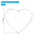 thumbnail image 2 of Unique Bargains Dream Catcher Rings, 6 Pcs Metal Heart Shape Macrame Wreath Floral Ring Hoop, Silver, 2 of 6