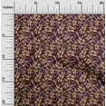 thumbnail image 1 of oneOone Silk Tabby Fabric Leaves & Floral Artistic Printed Fabric 1 Yard 42 Inch Wide, 1 of 4