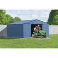 thumbnail image 2 of Arrow Classic 14 x 12 x 7 ft Blue Grey Steel Storage Shed, 2 of 8