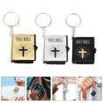 thumbnail image 4 of KAKOWELY Porte-Clés Chrétien 3 Pcs Mini Porte-Clés Bible Porte-Clés Chrétiens avec Versets Bibliques Perles Fournitures de Fabrication de Bijoux pour Présentation de Foi Personnelle 1.57"X1.38"X0.47 Pouces, 4 of 5