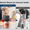thumbnail image 2 of Electric Mason Can Automatic Sealer Vacuum Sealer Food Preservation Sealer Bottle Vacuum Sealer, 2 of 3