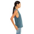 thumbnail image 3 of Bella Canvas Womens Flowy Scoop Blended Muscle Tank, L, Heather Deep Teal, 3 of 3