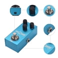 thumbnail image 2 of DK Electric Guitar Delay Effects Pedal with Metal Housing - 6.35mm Mono Input/Output, 3PDT True Bypass Switch, Level/Repeat/Delay Controls, Blue LED Indicator, 1MΩ Input/10KΩ Output Impedance, 9V DC, 2 of 6