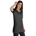 thumbnail image 2 of Inkmeso Plain Basic Tshirt Long Length Tee Short Sleeve Workout Top For Women, 2 of 9