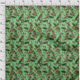 thumbnail image 4 of oneOone Silk Tabby Sea Green Fabric Tropical Sewing Craft Projects Fabric Prints By Yard 42 Inch Wide, 4 of 5