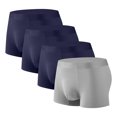 thumbnail image 1 of Plebaso Mens Boxer Briefs Stretch Comfortable Quick Dry Underwear Soft Breathable Boxers for Men (4 Pack), 1 of 2