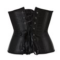 thumbnail image 4 of pitrice Corset Amincissant à Lacets pour Femmes, sous-Poitrine, Noir, 4 of 9