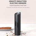 thumbnail image 1 of Gravity Electric Salt  Pepper Grinder  Large Capacity  Battry Power  Adjustable Coarseness  Dust Lid  LED Light, 1 of 11