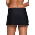 thumbnail image 3 of Women Black Skirted Swim Bikini Bottom, 3 of 16