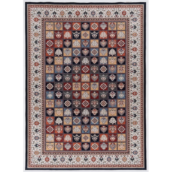 Tapis d'appoint Emerald Canton ivoire & chardon de 2 pi 2 po x 3 pi 2 po