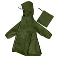 thumbnail image 4 of AJIWYH Imperméable pour Enfants, Poncho de Pluie Vert, 4-6 Ans, 4 of 4
