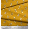 thumbnail image 2 of Soimoi Rayon Fabric Footprint,Cheese & Rat Kids Decor Fabric Printed Yard 56 Inch Wide, 2 of 3