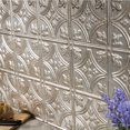 thumbnail image 3 of Fasade Traditional Style 1 Decorative Vinyl Backsplash Panel Vintage Metal 6x6 Inch Sample, 3 of 6