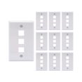thumbnail image 5 of axGear 10 Packs Wall Plate 3 Port White Unbreakable Toggle Outlet Cover, 5 of 5