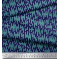 thumbnail image 3 of Soimoi Blue Poly Georgette Fabric Liquid Drip Abstract Print Fabric by the Yard 42 Inch Wide, 3 of 3